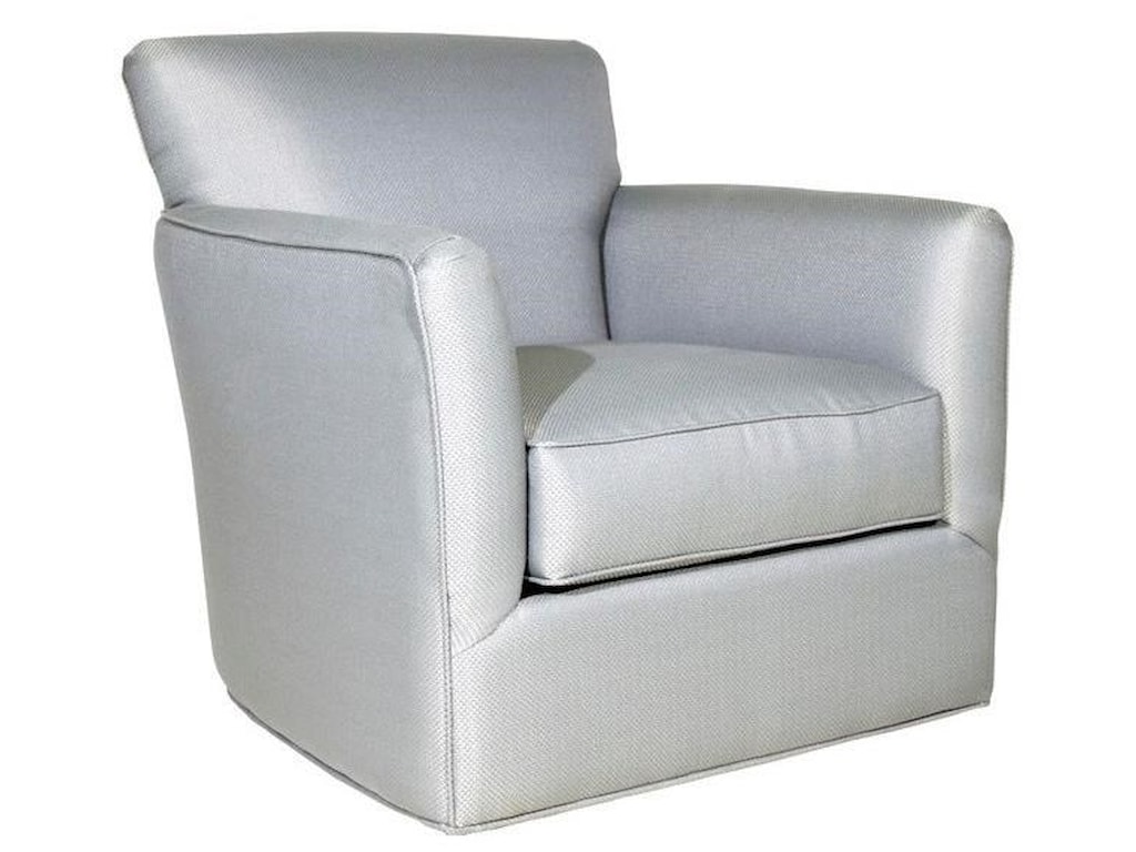 Jonathan Louis Grayson Casual Accent Swivel Chair with Tapered Arms